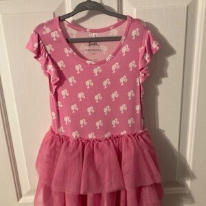 Posh Peanut Barbie™ Ruffled Cap Sleeve Tulle Dress 5T-6T